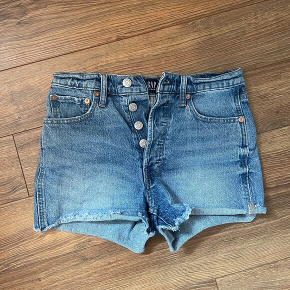 GAP High Rise Cheeky Denim Shorts - Picture 1 of 3